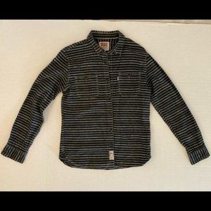Levi’s Long Sleeve Black and Grey Horizontal Stripes Shirt